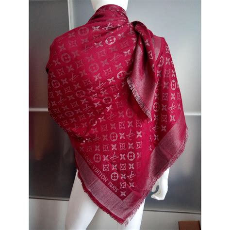 lv monogram shawl|lv scarf wool.